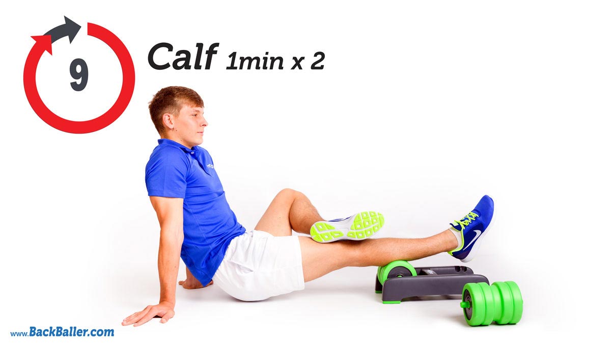 9 Rolling the Calf Foam Rolling Exercise