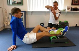 Hartmann+Shan-600 Gerard Hartman with Backballer foam roller