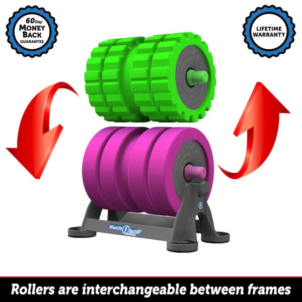 MuscleBaller Smooth sports foam roller interchangeable